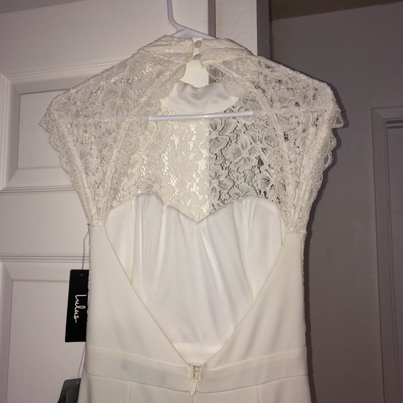 Mermaid Maxi with Lace Top Body & Keyhole Open Back Lulus Dress. - Picture 3 of 8